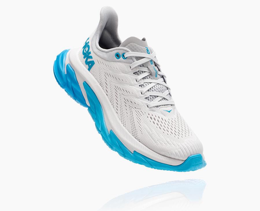 Tenis Hoka One One Mujer Blancos/Azules - Clifton Edge - JVKR25981